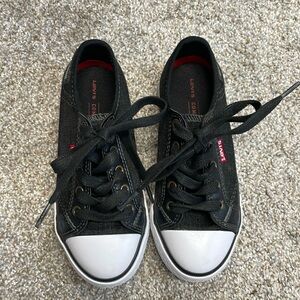 Levi Strauss & Co. Little Boy Size 12 Denim and Rubber “Converse” style Shoes